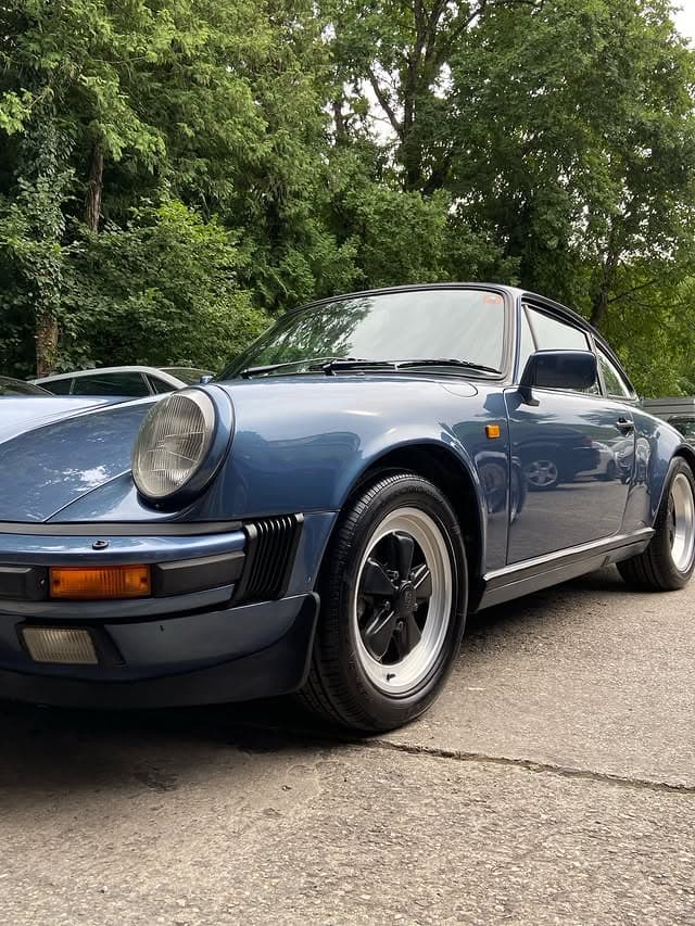 Porsche Front Blue